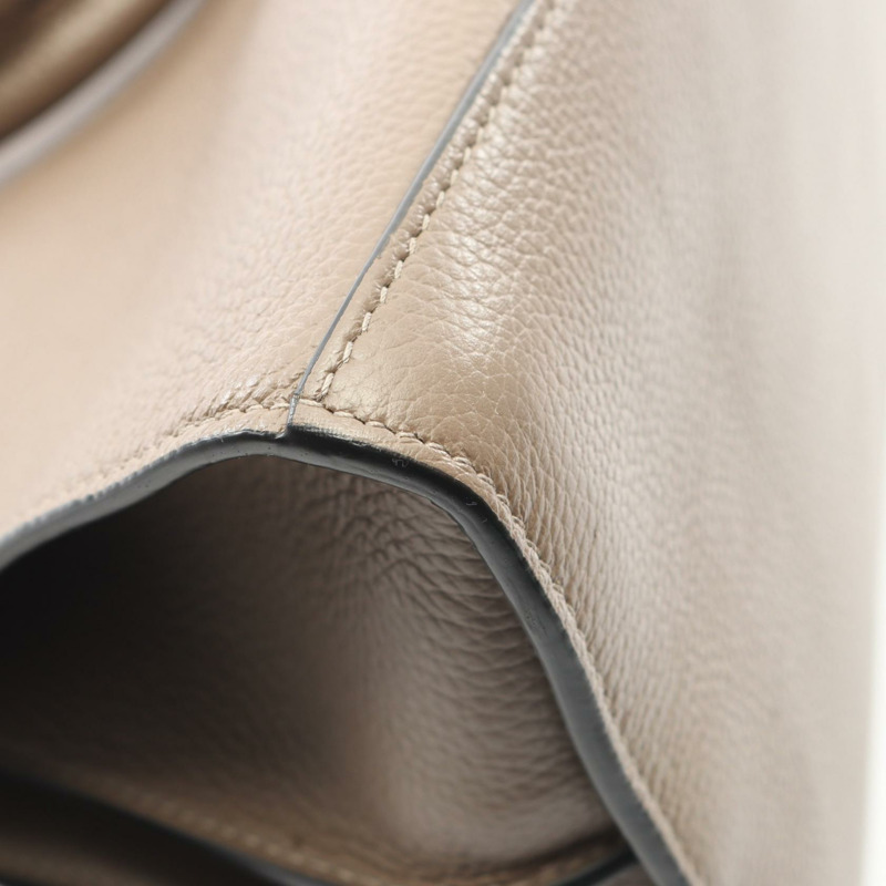 BALENCIAGA Neo Classic 肩挎斜背包，米色皮革，二手，男女通用-5