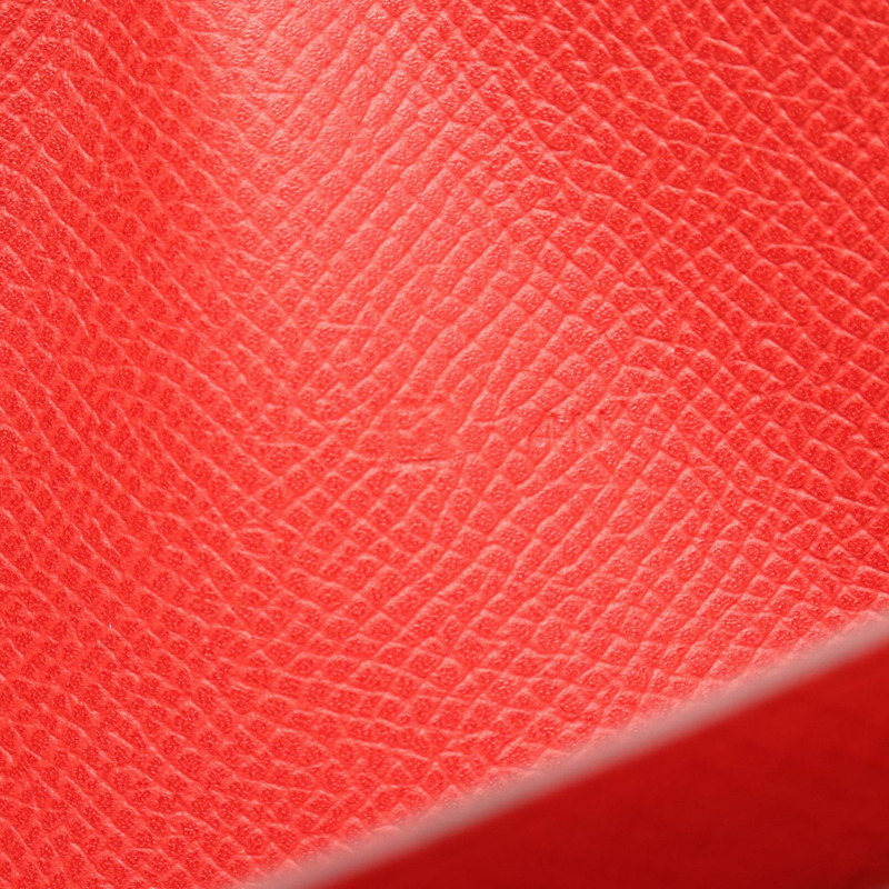 愛馬仕 Azap 長拉鍊皮夾，J Epsom 皮革，Rouge Garance SHW，二手-4