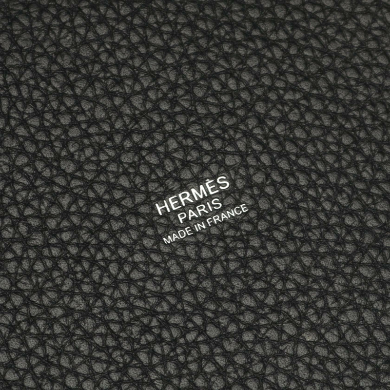 愛馬仕 Picotin Lock PM 手提包 B 056289CK Clemence 皮革黑色 SHW 二手-3