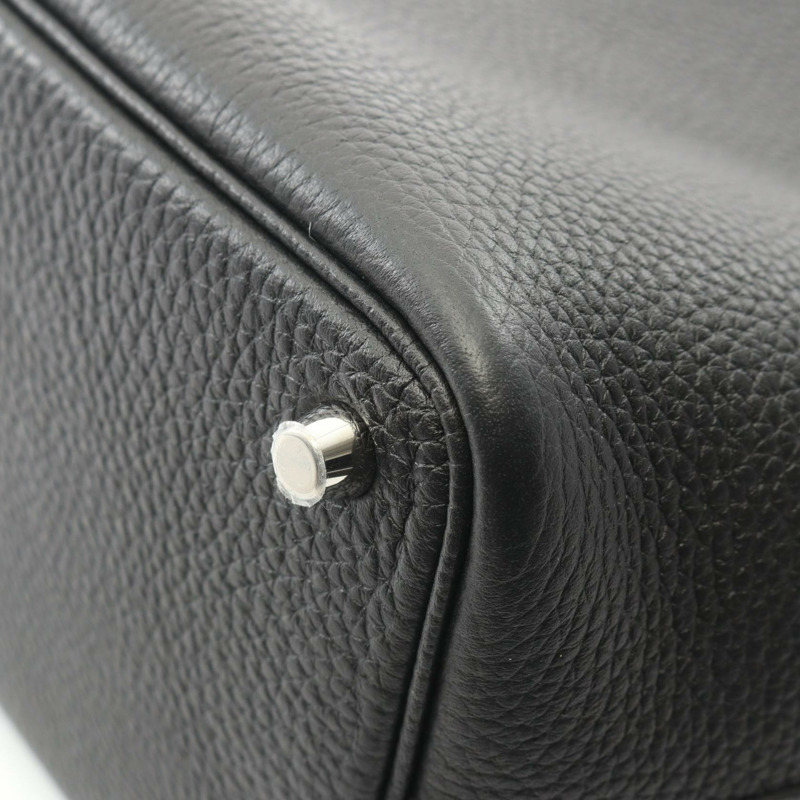 愛馬仕 Picotin Lock PM 手提包 B 056289CK Clemence 皮革黑色 SHW 二手-5