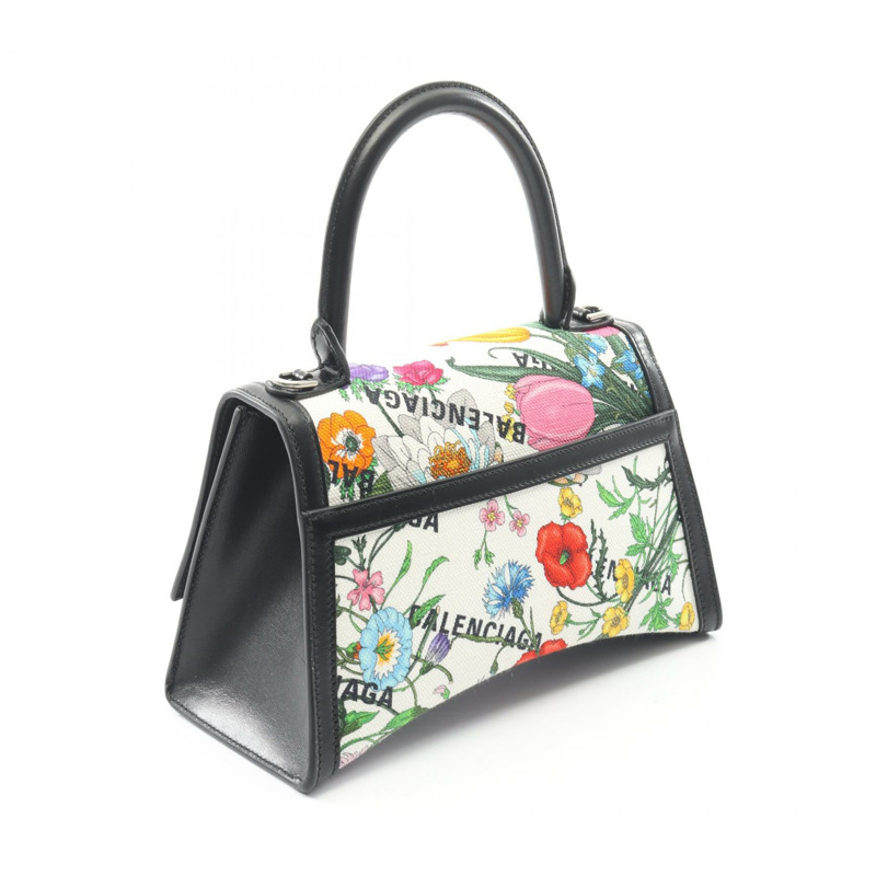 BALENCIAGA GUCCI Hacker Project Flora Hourglass 斜背包 帆布皮革-1