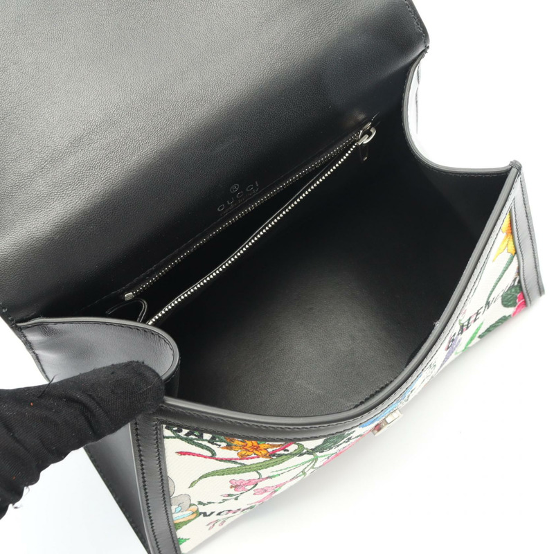 BALENCIAGA GUCCI Hacker Project Flora Hourglass 斜背包 帆布皮革-2