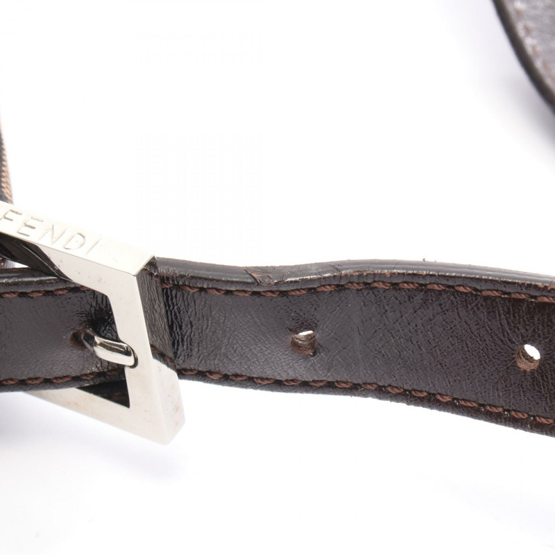 FENDI Zucca Mamma 水桶肩背包 26325 帆布皮革棕色二手女款-4