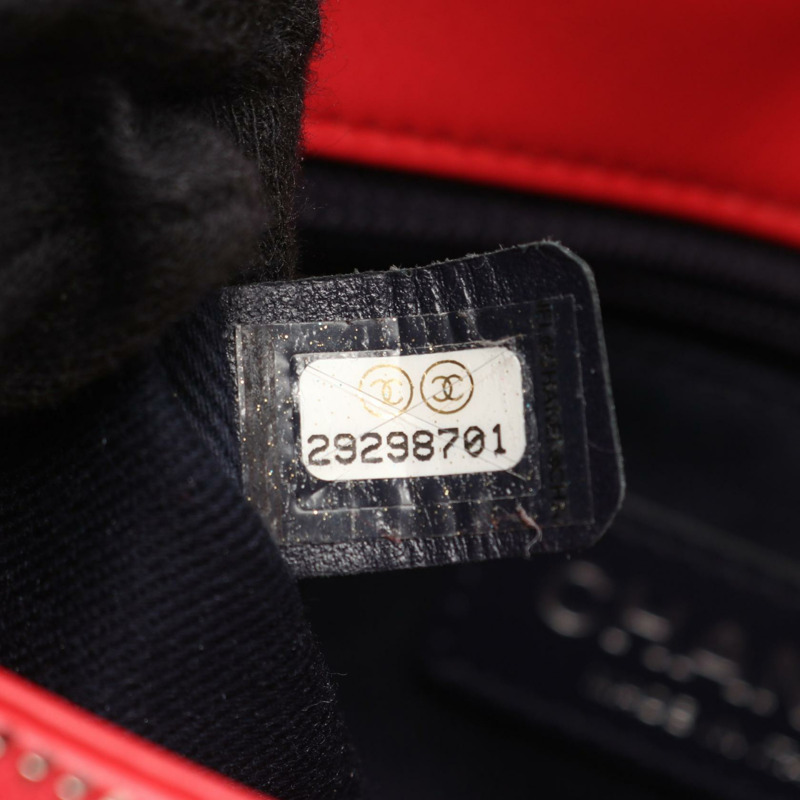 香奈兒 (CHANEL) 絎縫小號翻蓋鏈條肩背斜背包 AS1315 紅色皮革 SHW-4