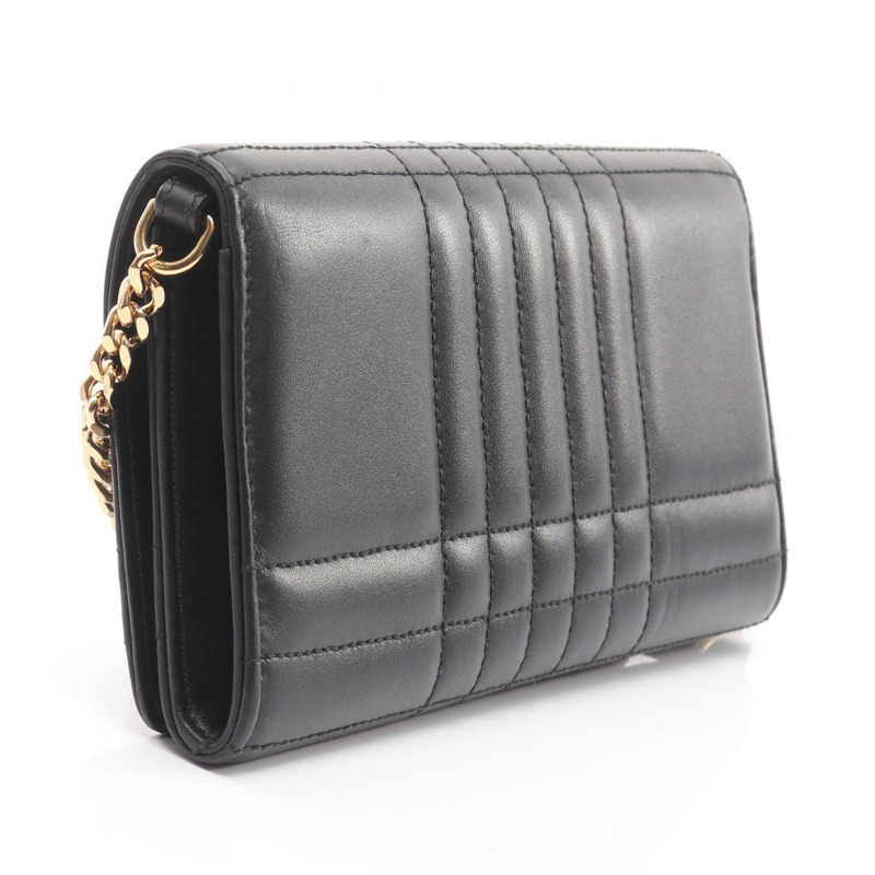 BURBERRY LOLA 女士單肩斜背包，黑色真皮，二手-1