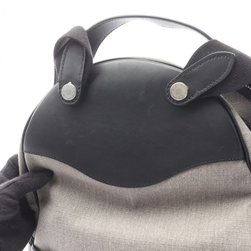 愛馬仕 Sac a dos All Bag Rucksack Backpack B Toile Bivouac Swift Gray SHW-8