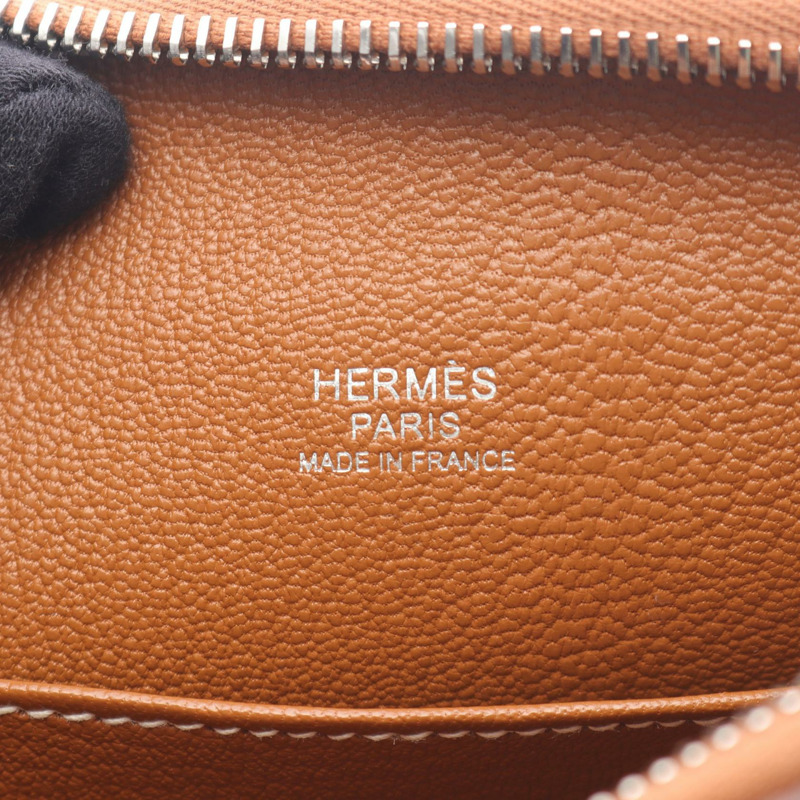 愛馬仕 Bolittle Business 手拿包，Evercolor 皮革，棕色金色，二手，銀色五金配件。-3