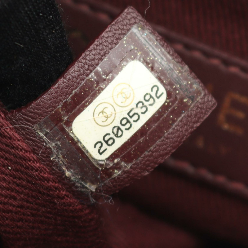 香奈兒 V 字縫鏈條雙肩包，羊皮材質，黑色，金色五金，二手，女士，CC 標誌，Coco Mark-4