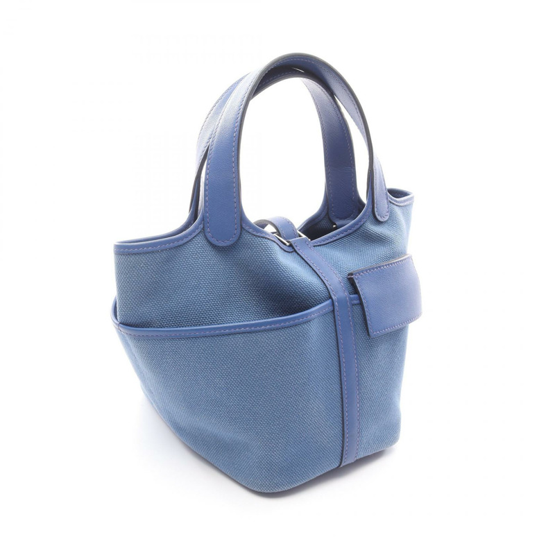 愛馬仕 Picotin Lock PM Cargo 手提水桶包 B Toile Elan Swift 皮革 SHW-1