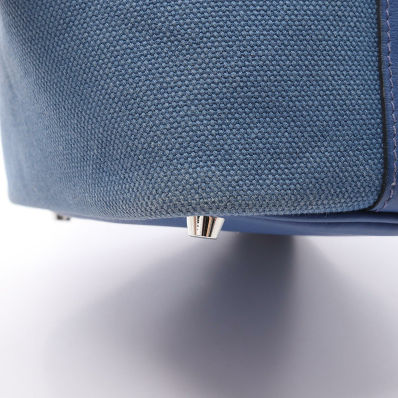 愛馬仕 Picotin Lock PM Cargo 手提水桶包 B Toile Elan Swift 皮革 SHW-7