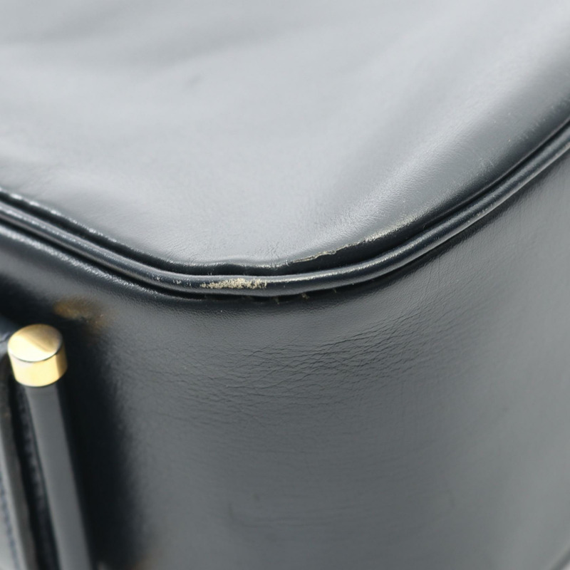 HERMES Saco 單肩包 J Box 小牛皮 藍色靛藍 二手 女士 GHW-5