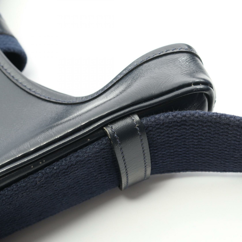 HERMES Saco 單肩包 J Box 小牛皮 藍色靛藍 二手 女士 GHW-9