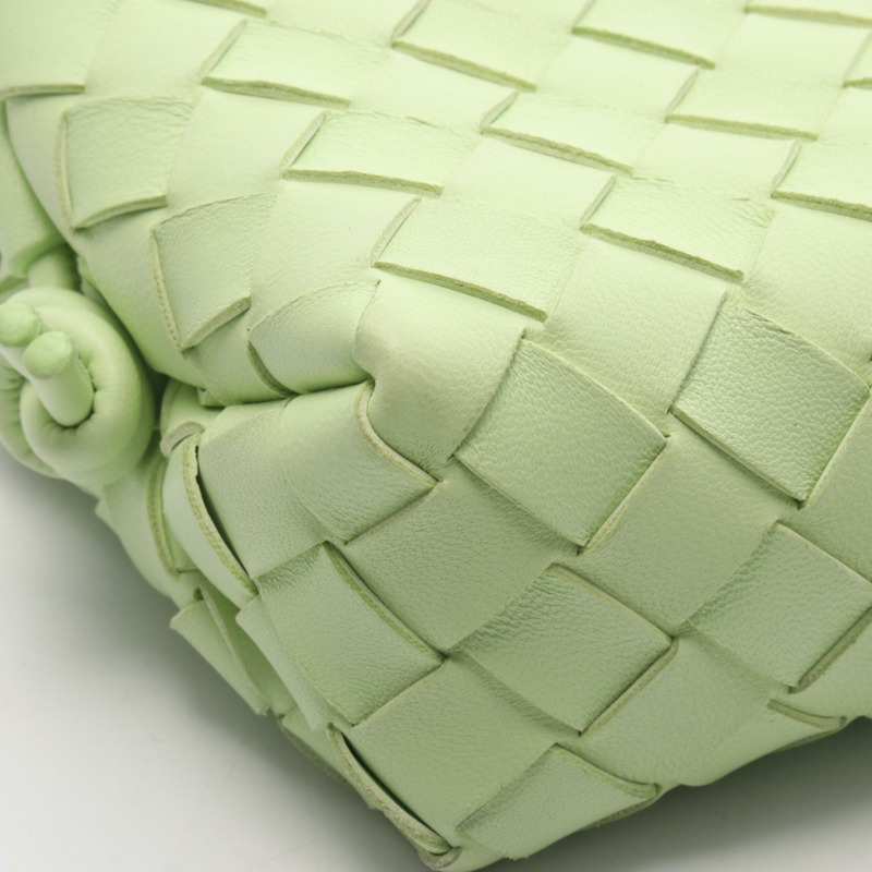 BOTTEGA VENETA Loop Intrecciato 斜背包 680254 皮革 綠色 二手-4