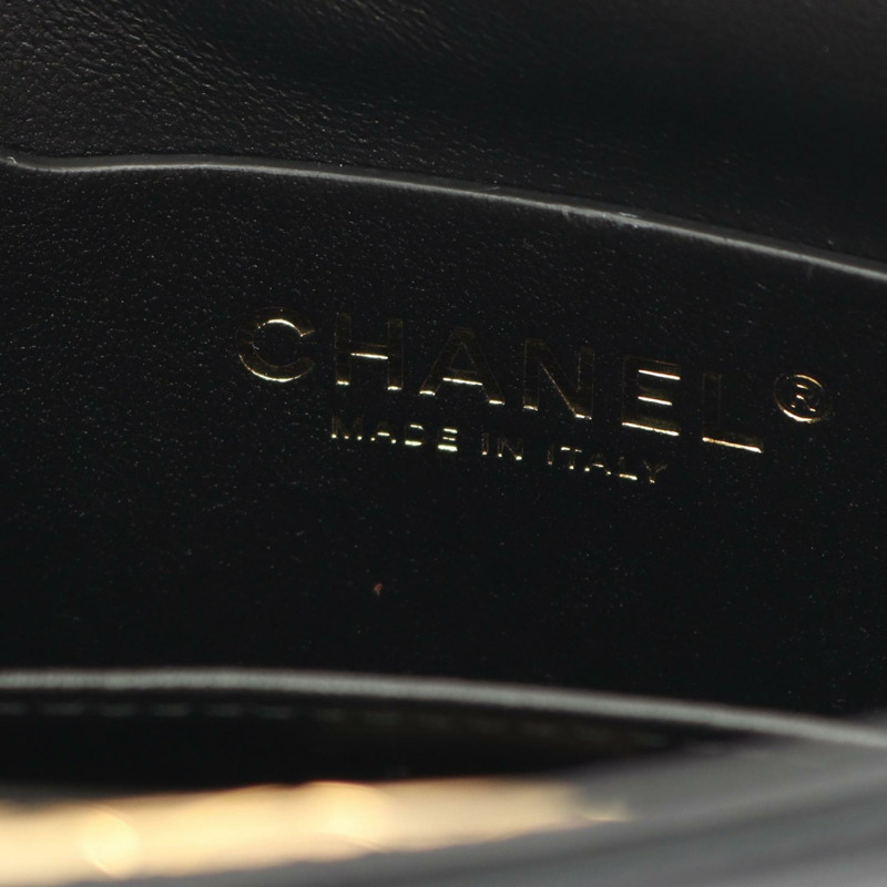 香奈兒 (CHANEL) 絎縫鏈條肩背斜背包 AS5038 黑色皮革 GHW 二手-3