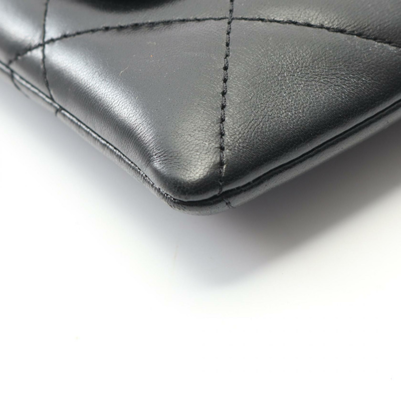 香奈兒 (CHANEL) 絎縫鏈條肩背斜背包 AS5038 黑色皮革 GHW 二手-6