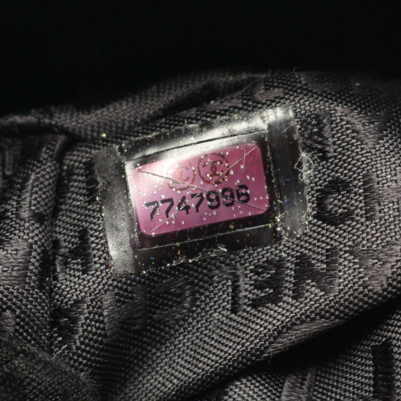 香奈兒巧克力棒手提包，黑色皮革，銀色五金，二手，女士 Coco CC-4