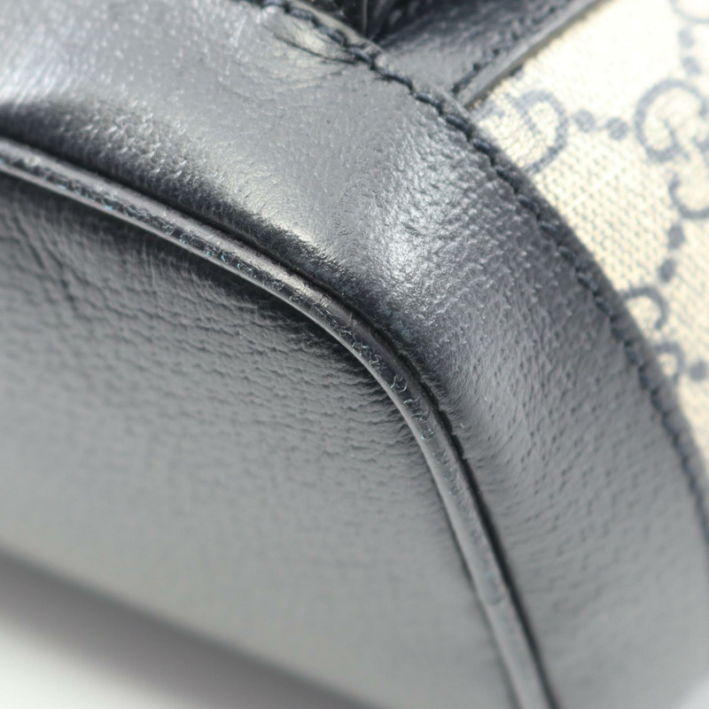 GUCCI Ophidia GG Supreme 雙肩包 547965 帆布皮革 米色 紅色 二手-4