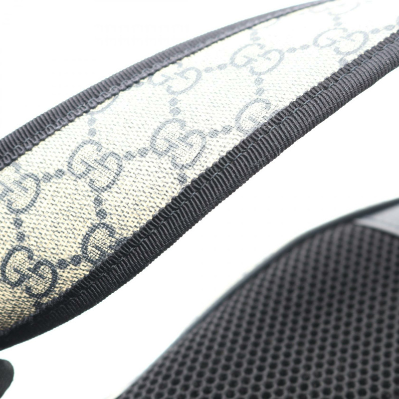 GUCCI Ophidia GG Supreme 雙肩包 547965 帆布皮革 米色 紅色 二手-6