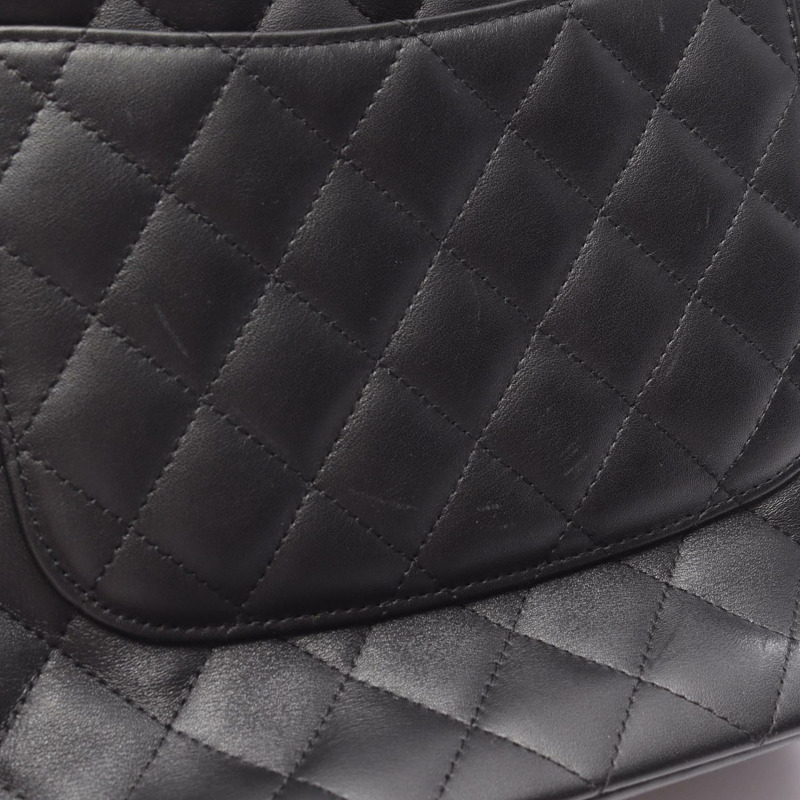 香奈兒 Cambon 系列中型托特包 A25167 黑色漆皮 SHW 二手 CC-10