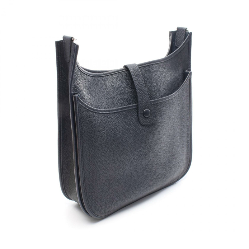 愛馬仕 Evelyne 3 GM 肩挎包 056275CK Taurillon Clemence 藍色夜色-1