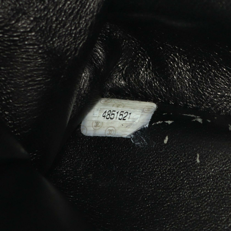 香奈兒 COCO 標誌鏈肩背包，粒面小牛皮，黑色，金色五金，二手-4