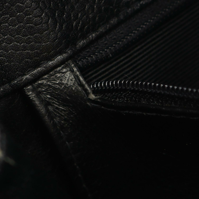 香奈兒 COCO 標誌鏈肩背包，粒面小牛皮，黑色，金色五金，二手-5