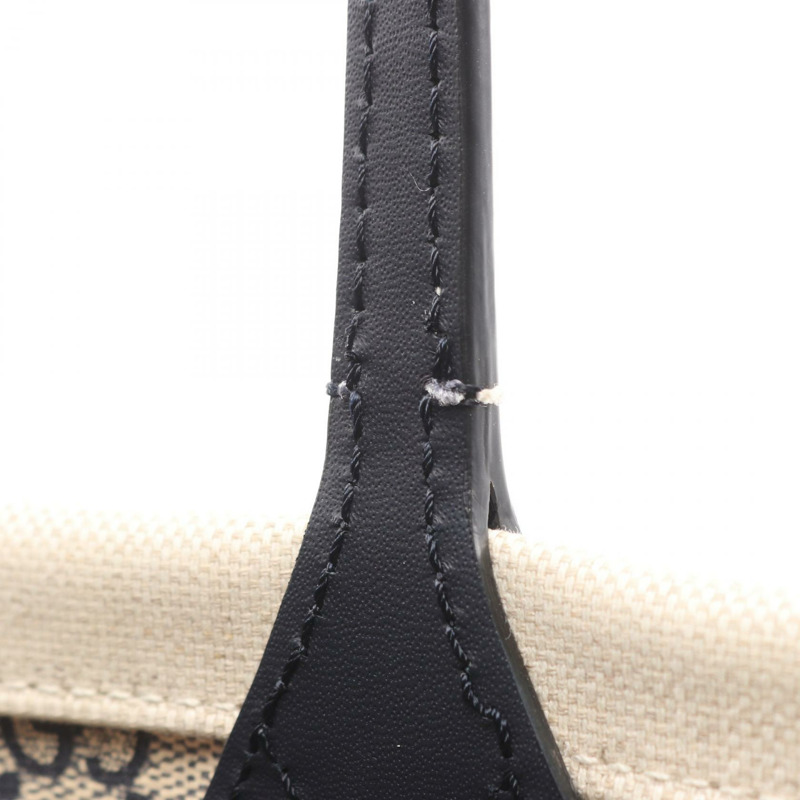 GUCCI 印花托特包 772179 帆布皮革 米色 海軍藍 logo 二手 女士 GG-4