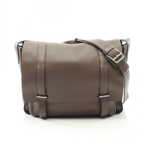 愛馬仕 Steve Buzas 35 肩挎包 T Taurillon Clemence Taupe 二手 SHW