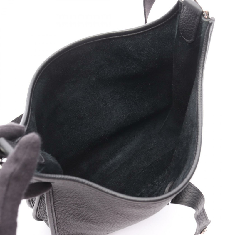 愛馬仕 Evelyne 3 PM 肩挎包 B Taurillon Clemence 黑色 二手 SHW-2
