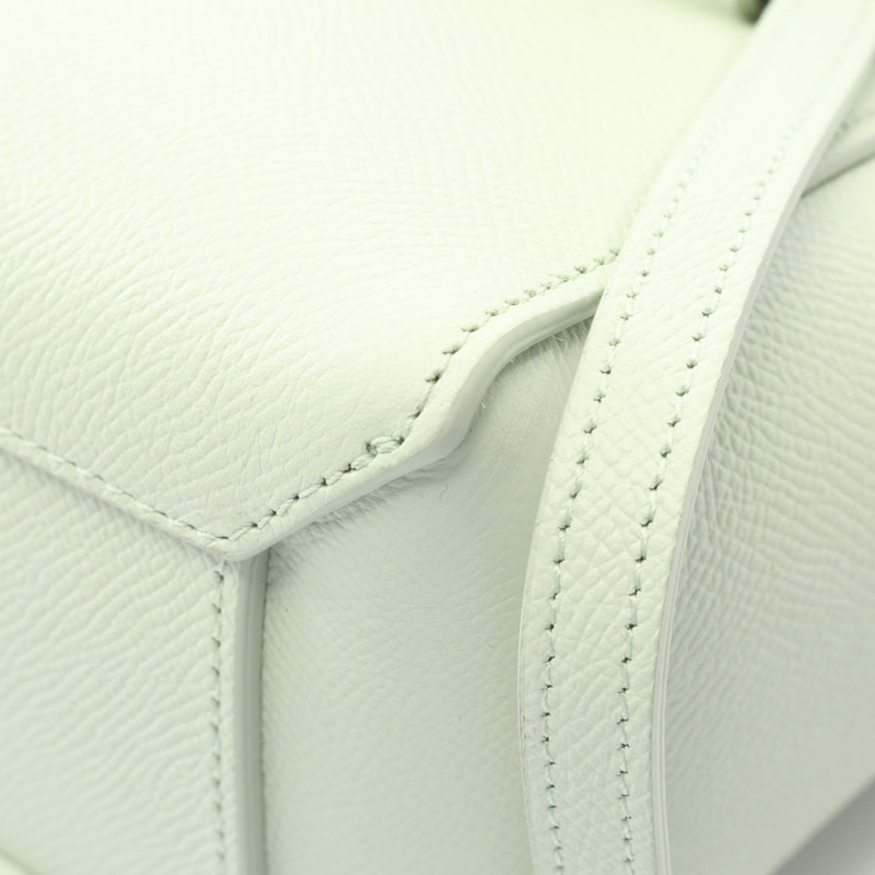 CELINE BELT BAG NANO 單肩斜背包 手提包 皮革 綠色 二手 女士-4