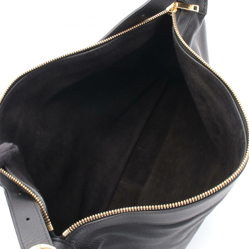 CELINE 大號 ROMY 手提單肩包 110793DPJ 黑色皮革二手女款-2