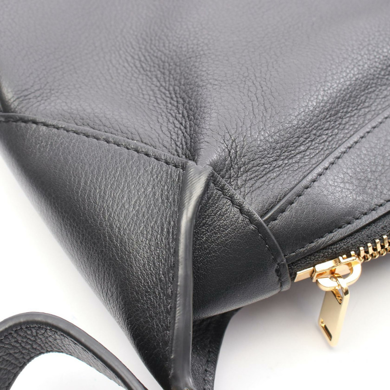 CELINE 大號 ROMY 手提單肩包 110793DPJ 黑色皮革二手女款-4