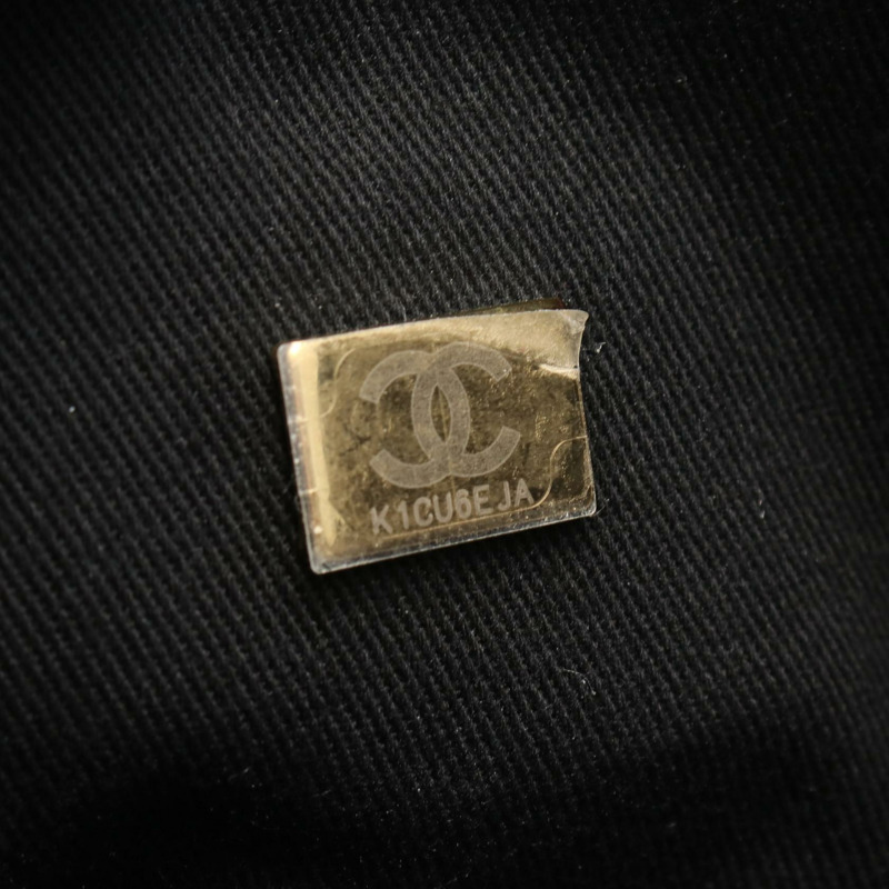 香奈兒 Deauville 鏈條單背包，灰色/黑色皮革/金色五金，二手 CC-4