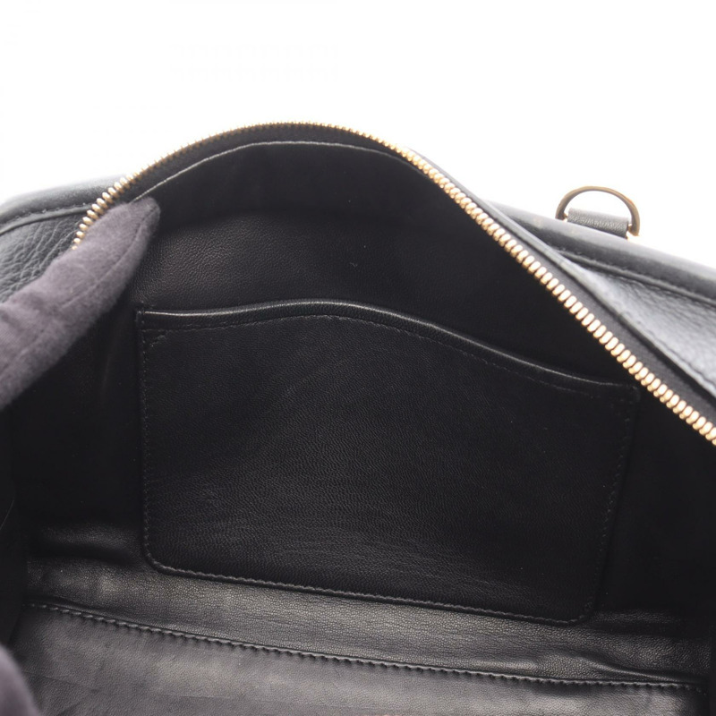 LOEWE Amazonas 23 肩背手提包 黑色 皮革 二手 女士斜背包-4