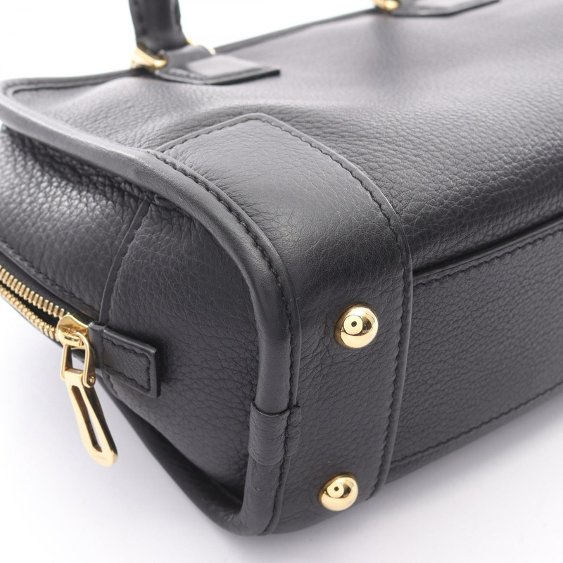 LOEWE Amazonas 23 肩背手提包 黑色 皮革 二手 女士斜背包-10