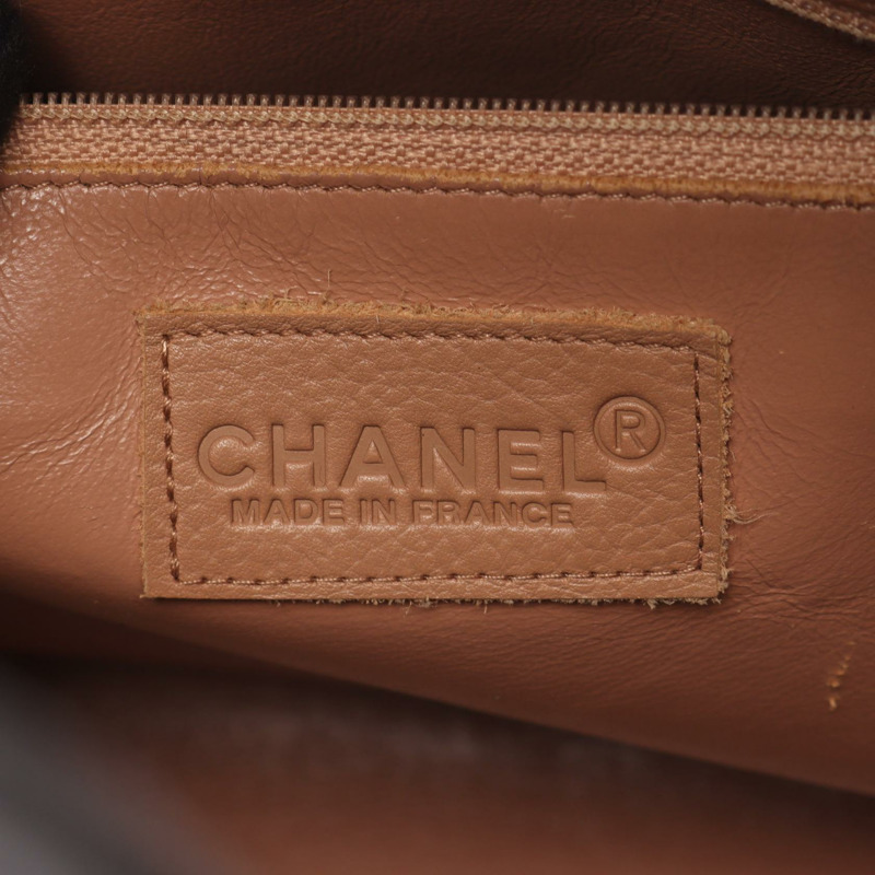 香奈兒 Matelasse 手提包 15685 漆皮 粉紅色 黑色 二手 女士 SHW-3