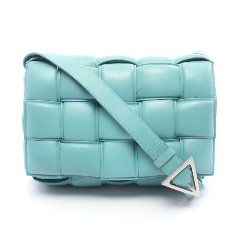 BOTTEGA VENETA 附襯墊卡式 Intrecciato 肩背包斜背包 皮革 二手-0