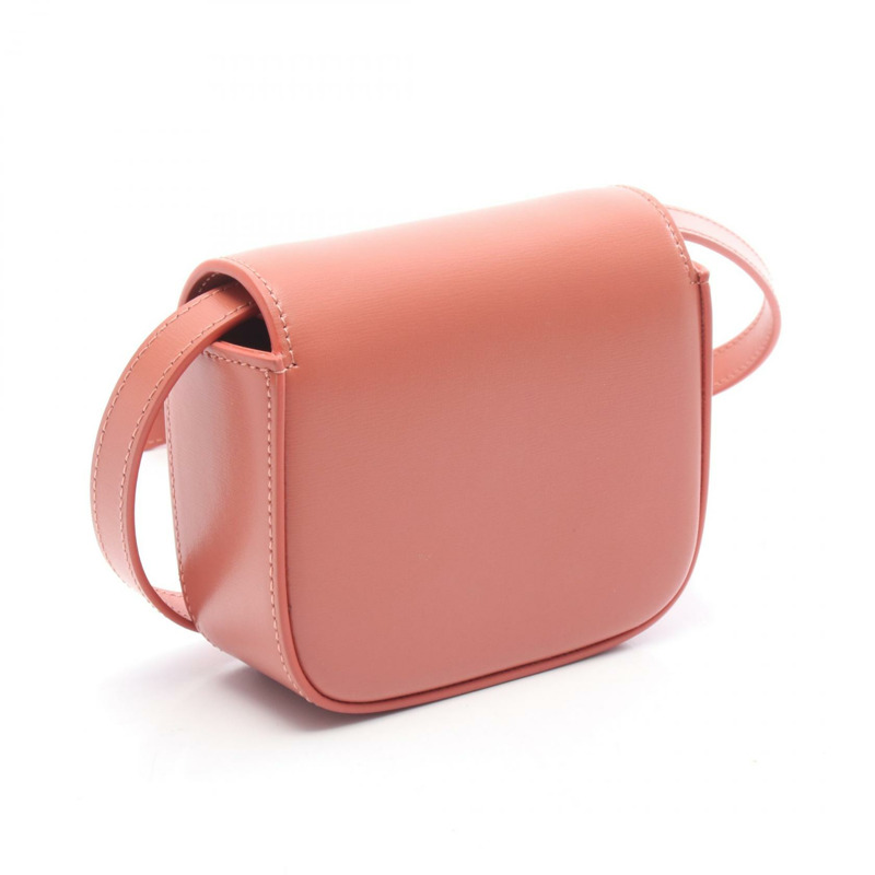 CELINE 迷你 Claude 單肩斜背包 101513DPV 皮革 淡紫色 二手-1