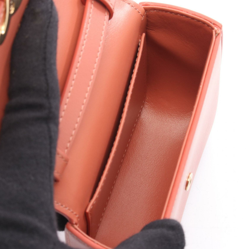 CELINE 迷你 Claude 單肩斜背包 101513DPV 皮革 淡紫色 二手-2