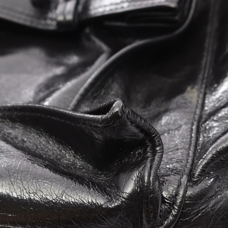 SAINT LAURENT PARIS 雙肩包 491826 黑色皮革 二手 男女通用-5