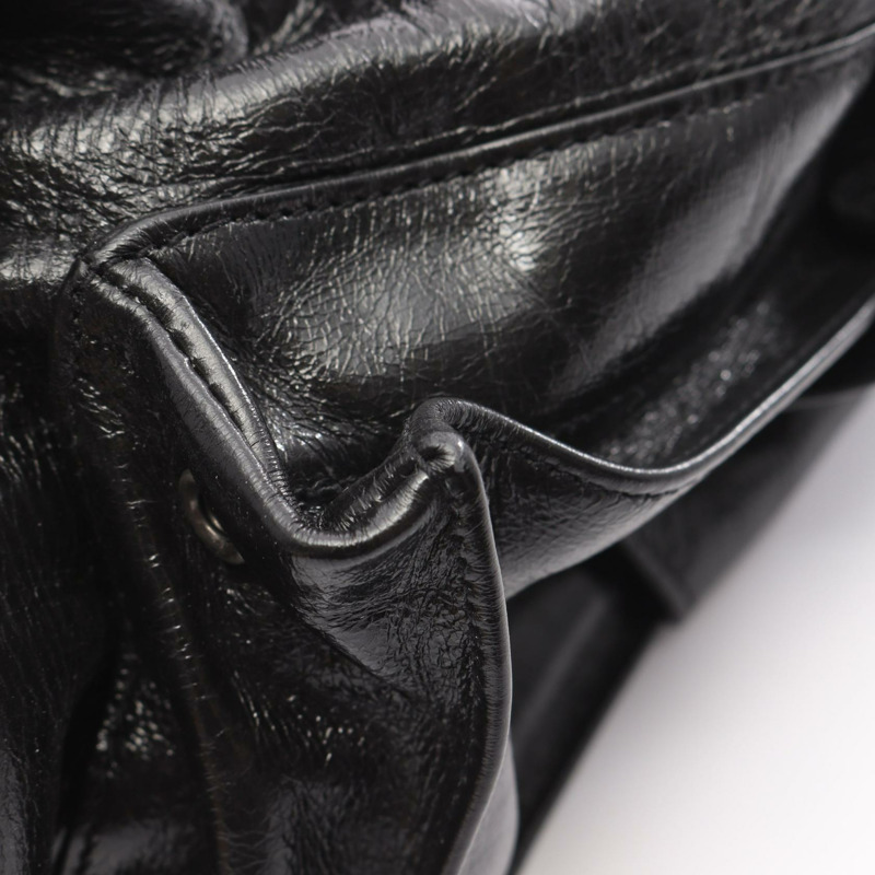 SAINT LAURENT PARIS 雙肩包 491826 黑色皮革 二手 男女通用-8