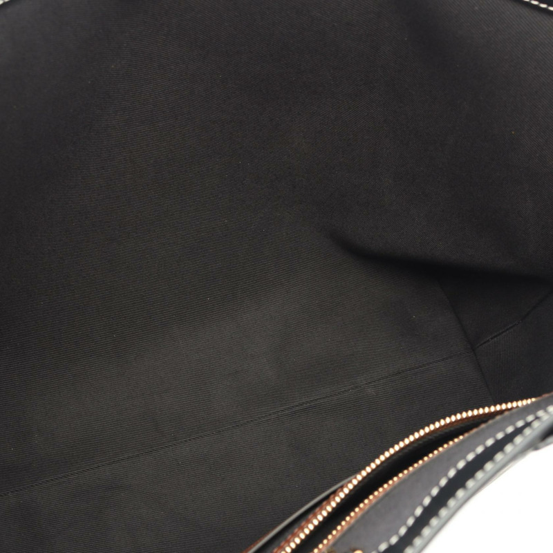 BURBERRY 復古格紋中型托特單肩包 8052504 帆布皮革 棕色-4