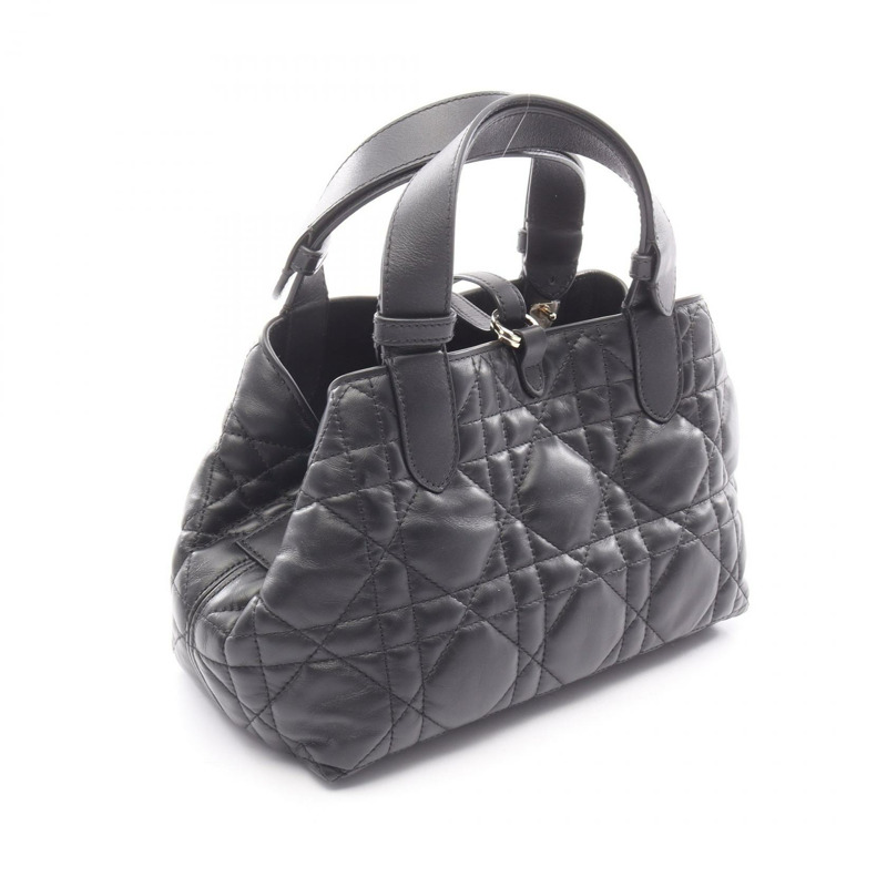 Christian Dior Toujours 小號 Cannage 手提包 M2822OSNW_M900 黑色皮革 二手-1