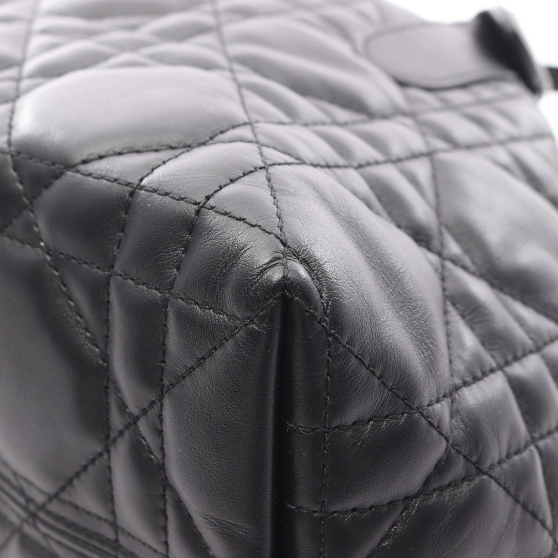 Christian Dior Toujours 小號 Cannage 手提包 M2822OSNW_M900 黑色皮革 二手-6