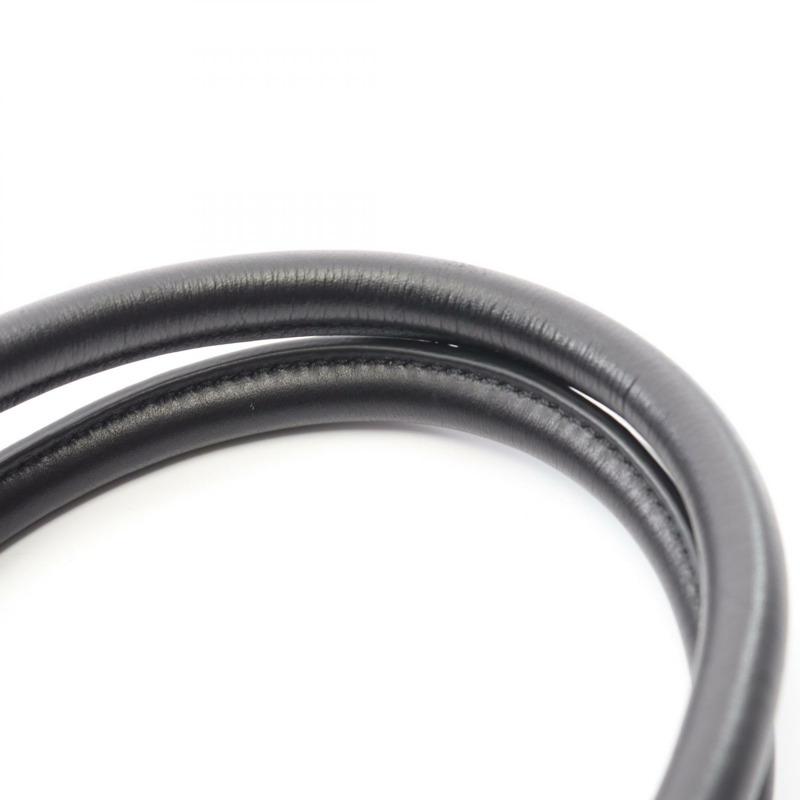 PRADA LOGO JACQUARD 單肩斜背包 1BA172 帆布皮革 黑色 二手-5