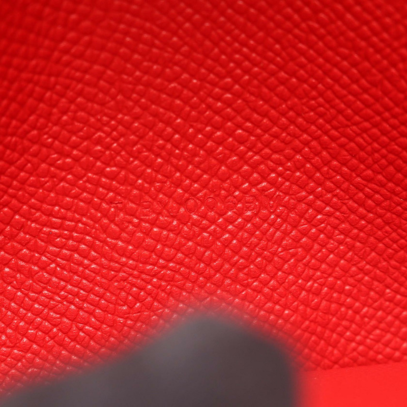 愛馬仕 Bearn Soufflet 雙折皮夾 T Epsom Rouge casaque 二手 GHW-5