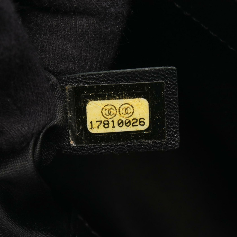 香奈兒 (CHANEL) Matelasse Grand Shopping GST 手提包 A50995 黑色皮革 二手 女士 GHW-4