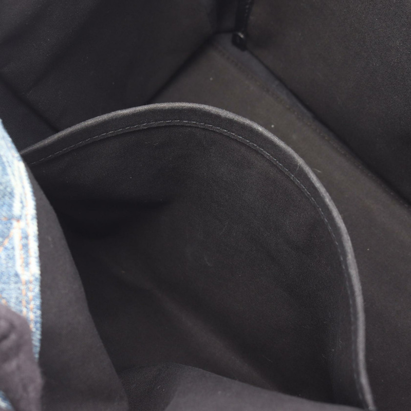 BALENCIAGA HARDWARE BB Monogram 托特斜背包 671402 牛仔皮革 藍色-4