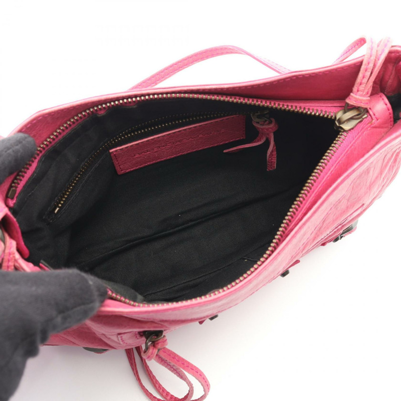 BALENCIAGA The Hip 肩挎包 242803 粉紅色皮革 二手 女士-2