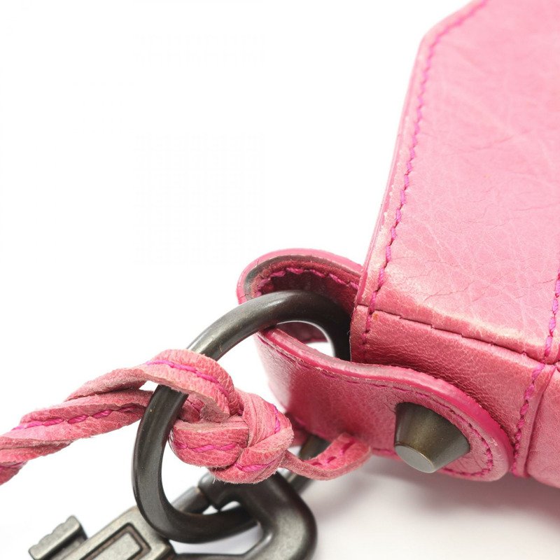 BALENCIAGA The Hip 肩挎包 242803 粉紅色皮革 二手 女士-5